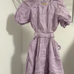 Zara Lilac Puff Sleeve Dress